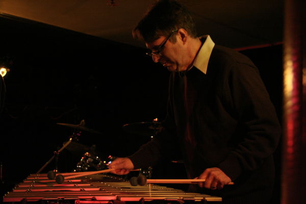 Pete Ehrmann on vibraphone at The Cellar in Longmont, Colorado