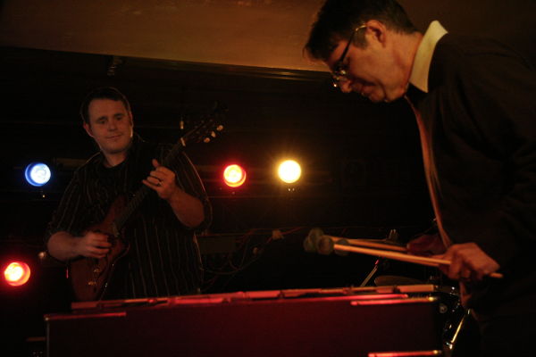 The Pete and Vic Duo perform at The Cellar in Longmont, Colorado