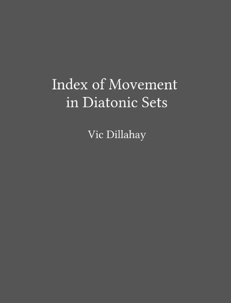 Index of Movement in Diatonic Sets cover. Gray with the title and author printed in white on the front.